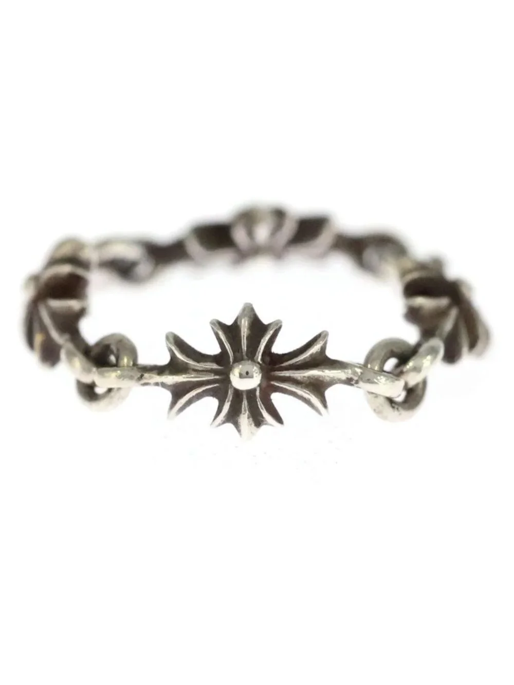 Chrome Hearts Ring Tny CH Pls Tiny Ech Plus Silver